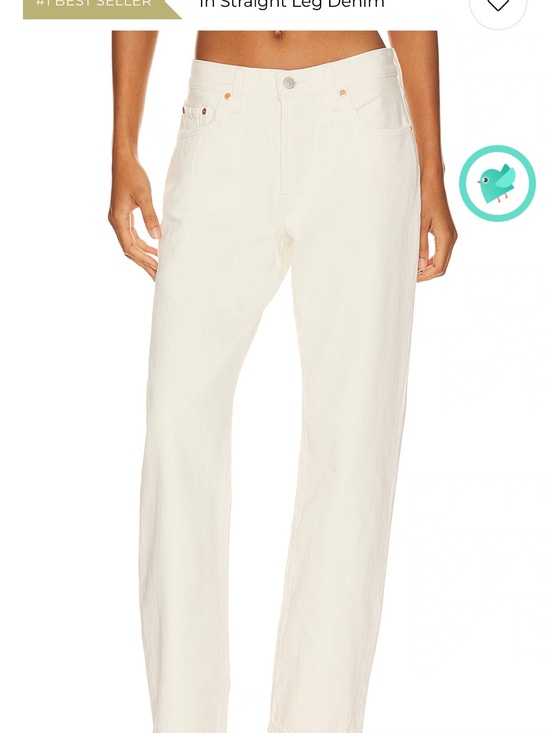 Levi's Denim - Levi's 501 90s Straight Leg Jeans in Ecru